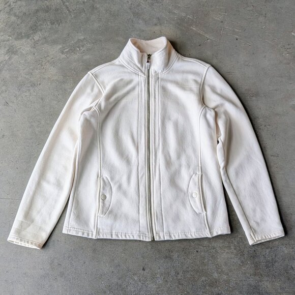 Columbia Women's Ivory Full Zip Fleece Lined Jacket medium - Picture 1 of 7